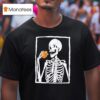 Skeleton Eating Hamburger T Shirt
