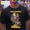 Skull Motor Harley Davidson Cycles Pittsburgh Slers T Shirt