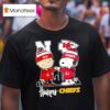Snoopy Charlie Brown Fist Bump Nebraska Huskers X Kansas City Chiefs T Shirt