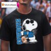 Snoopy With Dallas Cowboys Baseball Logo T Shirt