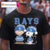 Tampa Bay Rays Snoopy Charlie Brown Christmas Baseball T Shirt