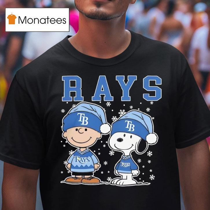 Tampa Bay Rays Snoopy Charlie Brown Christmas Baseball T Shirt Tampa Bay Rays Snoopy Charlie Brown Christmas Baseball T Shirt