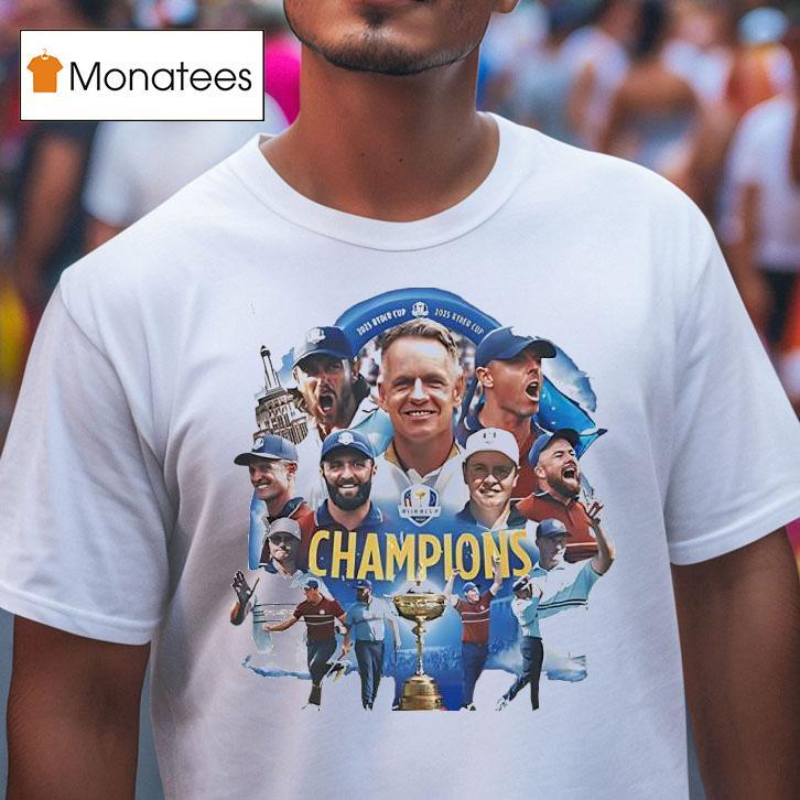 Team Europe S Victory At The Ryder Cup Celebrates Champions T Shirt Team Europe S Victory At The Ryder Cup Celebrates Champions T Shirt