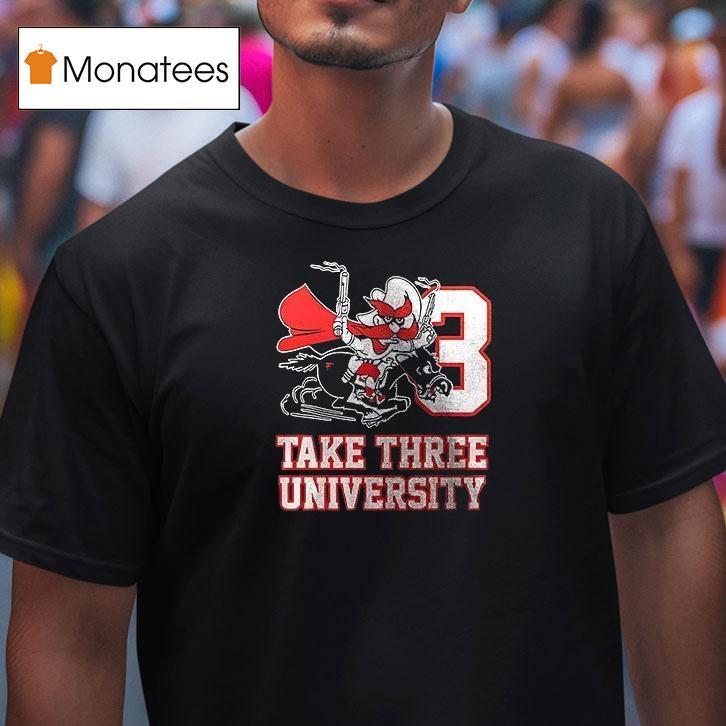 Texas Tech Red Raiders Take Three University Wreck Em T Shirt Texas Tech Red Raiders Take Three University Wreck Em T Shirt