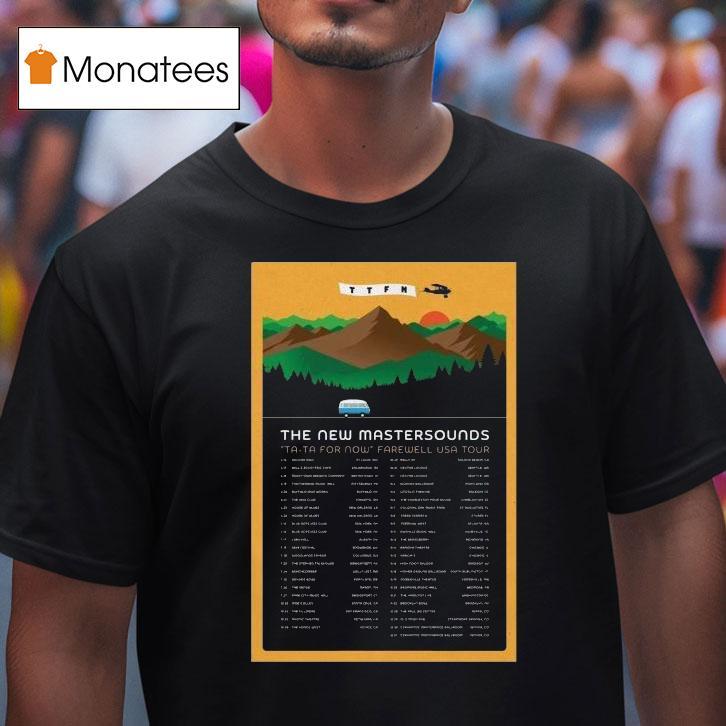 The New Mastersounds Farewell Usa Tour T Shirt The New Mastersounds Farewell Usa Tour T Shirt