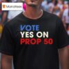Vote Yes On Prop T Shirt