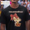 Washington Commanders Nfl Cozy State Bow T Shirt