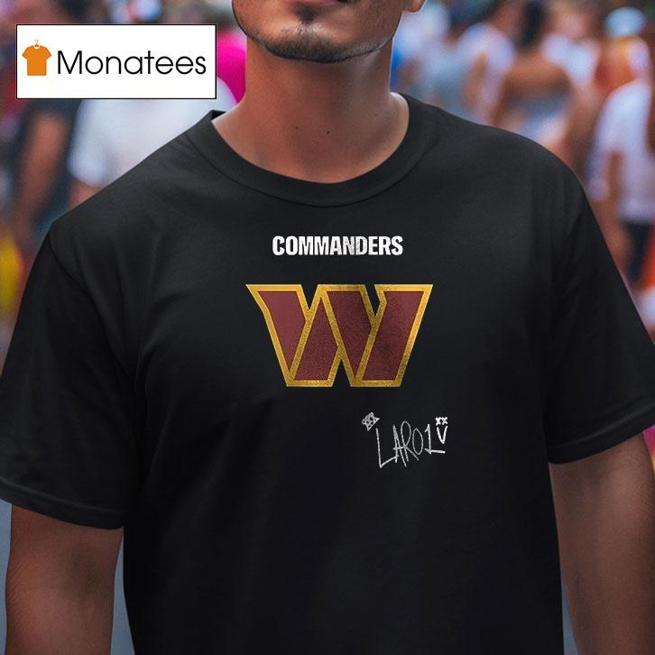 Washington Commanders Kid Laroi Berlin Game Logo T Shirt Washington Commanders Kid Laroi Berlin Game Logo T Shirt