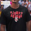 Wisconsin Badgers Badger Mascot Jump Around T Shirt