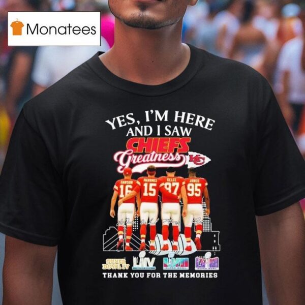 Yes I M Old But I Saw Kansas City Chiefs Greatness Thank You For The Memories Super Bowl Signatures T Shirt