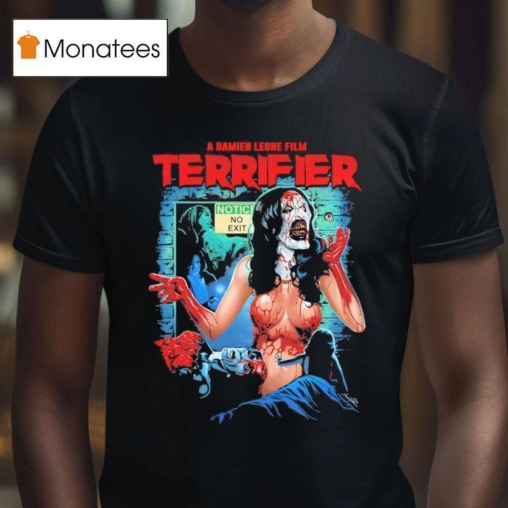 A Damien Leone Film Terrifier No Exit Ladies T Shirt A Damien Leone Film Terrifier No Exit Ladies T Shirt