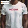 Atlanta Falcons Th Season Featuring Team Legends Logo T Shirt