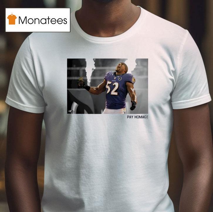 Baltimore Ravens Ray Lewis Homage Ash T Shirt Baltimore Ravens Ray Lewis Homage Ash T Shirt