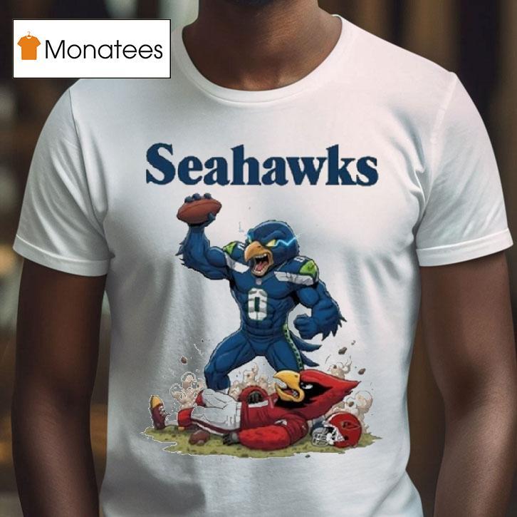Battle Mascots Seattle Seahawks Beat Arizona Cardinals T Shirt Battle Mascots Seattle Seahawks Beat Arizona Cardinals T Shirt