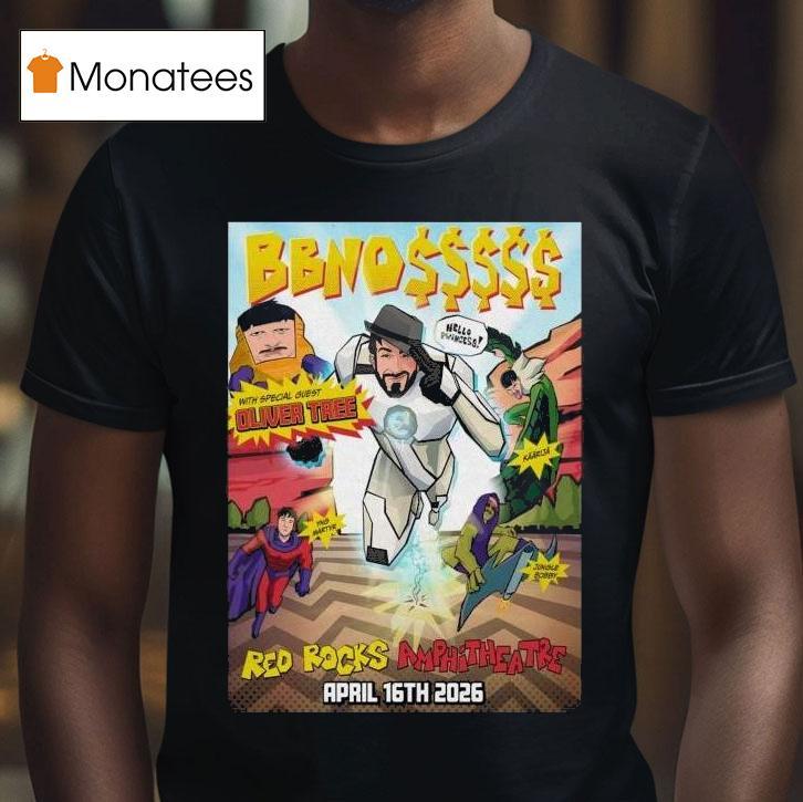 Bbno April Red Rocks Amphitheatre Morrison T Shirt Bbno April Red Rocks Amphitheatre Morrison T Shirt