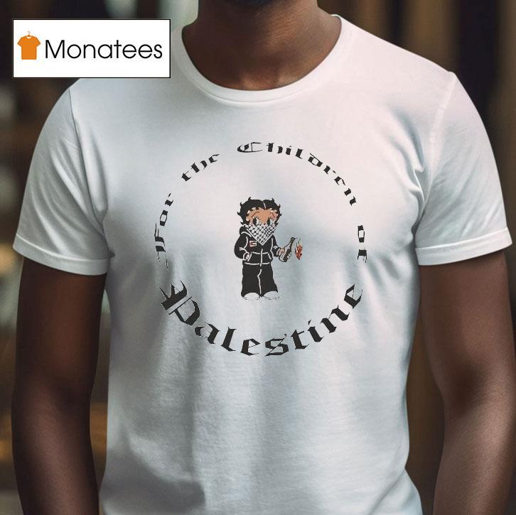 Betty Boop For The Children Of Palestine T Shirt Betty Boop For The Children Of Palestine T Shirt