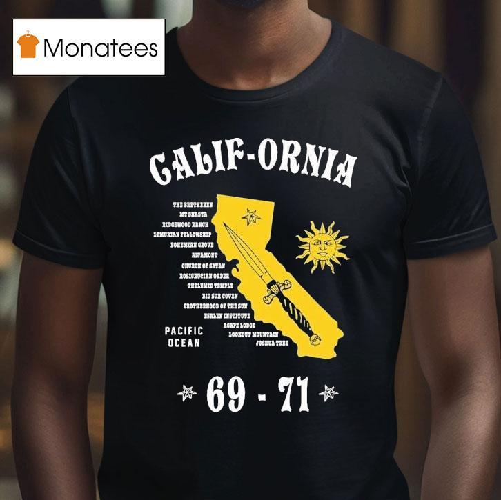 California Pacific Ocean West Coast Occult Knife T Shirt California Pacific Ocean West Coast Occult Knife T Shirt