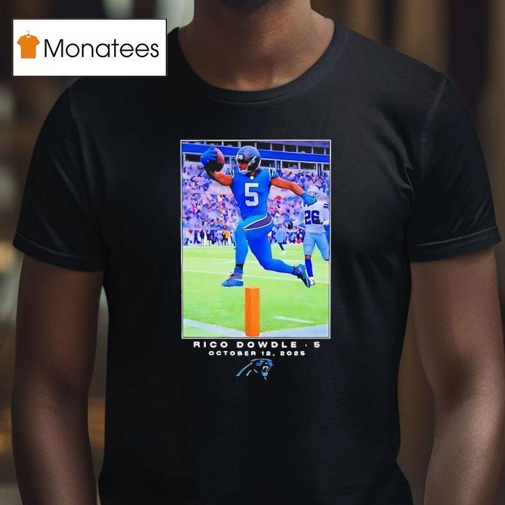 Carolina Panthers Rico Dowdle Nfl Flash Features Week T Shirt Carolina Panthers Rico Dowdle Nfl Flash Features Week T Shirt