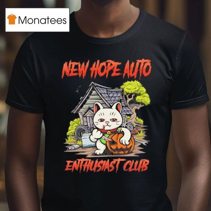 Cat New Hope Auto Enthusiast Club Halloween T Shirt Cat New Hope Auto Enthusiast Club Halloween T Shirt