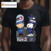 Charlie Brown And Snoopy X Toronto Blue Jays Mlb Skyline T Shirt