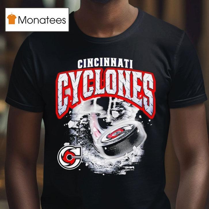Cincinnati Cyclones Storm Warning T Shirt Cincinnati Cyclones Storm Warning T Shirt