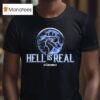 Cincinnati Hell Is Real Kombat Ice Blue T Shirt