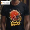 Cleveland Browns Nfl Halftone Christmas Helmet Series T Shirt