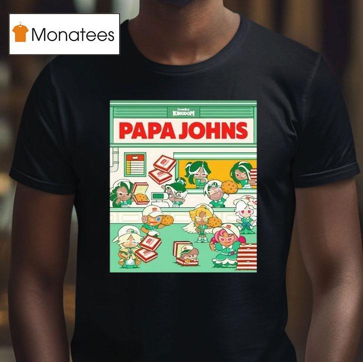 Cookie Run Kingdom Papa Johns T Shirt Cookie Run Kingdom Papa Johns T Shirt