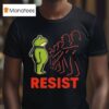 Courage Vs Power Protest Portland Frog Resist Retro T Shirt