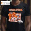 Denver Broncos Nfl Cozy State Bow T Shirt
