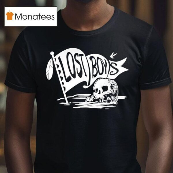 Disney Peter Pan The Lost Boys Skull Clan Banner T Shirt