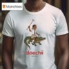 Doechii Cartoon Riding Gator Tour T Shirt
