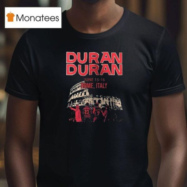 Duran Duran Rome Italy Photo Vintage T Shirt