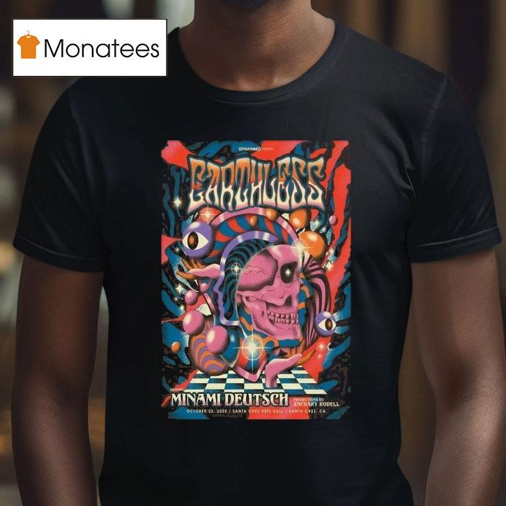 Earthless Santa Cruz Veterans Hall In Santa Cruz Ca Oct T Shirt Earthless Santa Cruz Veterans Hall In Santa Cruz Ca Oct T Shirt