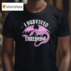 Fourth Wing I Survived Threshing Dragon T Shirt