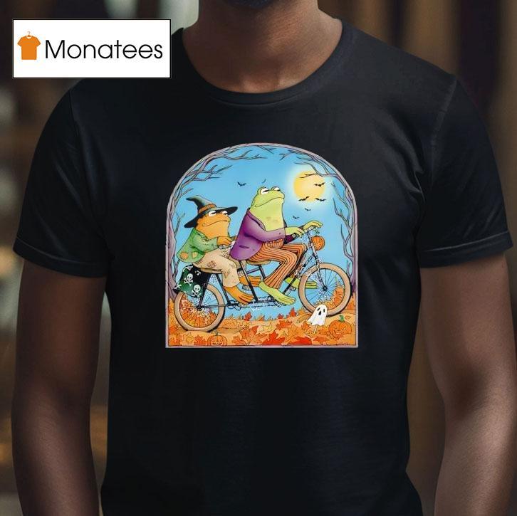 Frog And Toad Riding Bicycle Halloween T Shirt Frog And Toad Riding Bicycle Halloween T Shirt