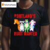 Funny Portland Protest Inflatable Protester Parody Frog T Shirt