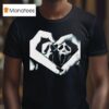 Ghostface Scream Hand Heart Halloween T Shirt
