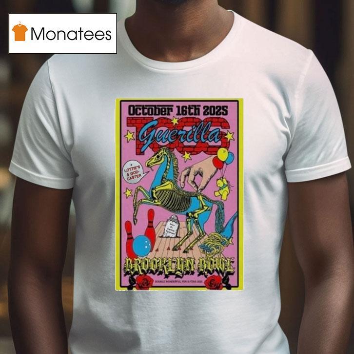 Guerilla Toss Lottie S And God Caster Oct Brooklyn Bowl T Shirt Guerilla Toss Lottie S And God Caster Oct Brooklyn Bowl T Shirt