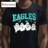 Halloween Ghosts Players Philadelphia Eagles Hurts Brown Barkley Carter Name T Shirt