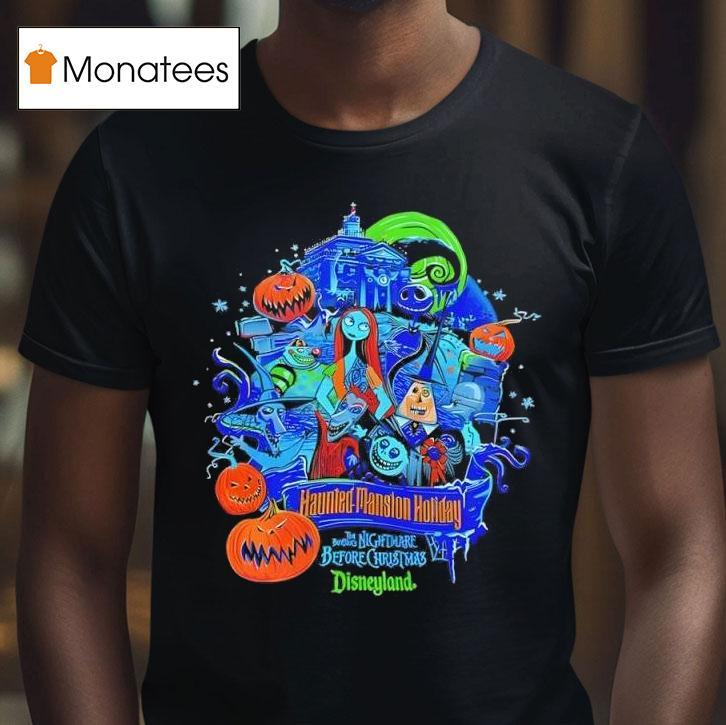 Haunted Mansion Holiday X The Nightmare Before Christmas Halloween T Shirt Haunted Mansion Holiday X The Nightmare Before Christmas Halloween T Shirt