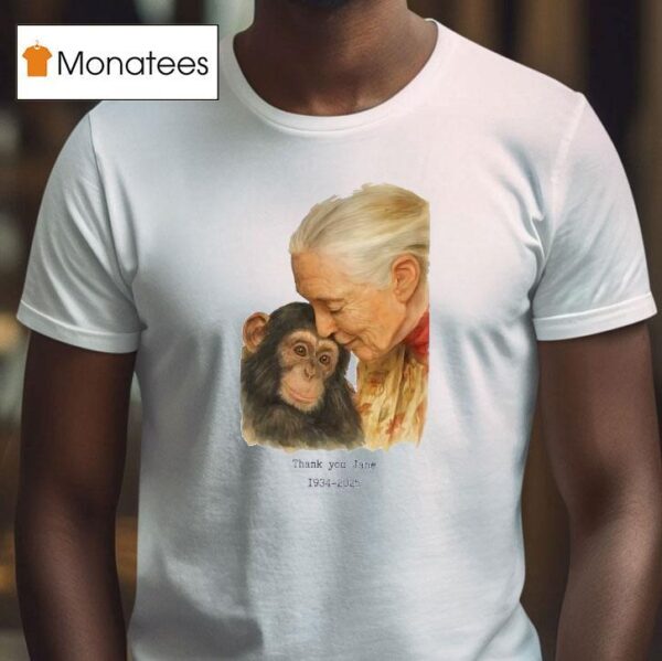 Jane Goodall Thank You Jane T Shirt