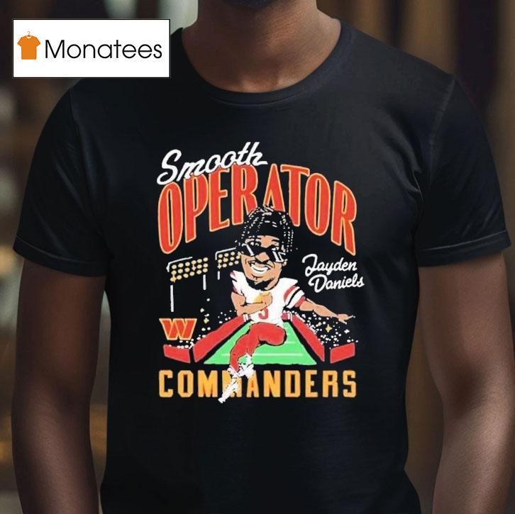 Jayden Daniels Smooth Operator Washington Commanders Caricature T Shirt Jayden Daniels Smooth Operator Washington Commanders Caricature T Shirt