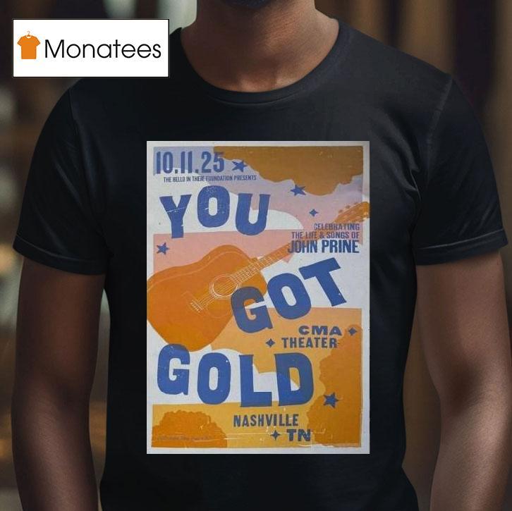 John Prine Tour Nashville Tn October T Shirt John Prine Tour Nashville Tn October T Shirt