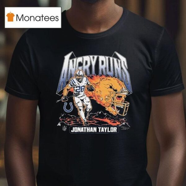 Jonathan Taylor Angry Runs Indianapolis Colts T Shirt