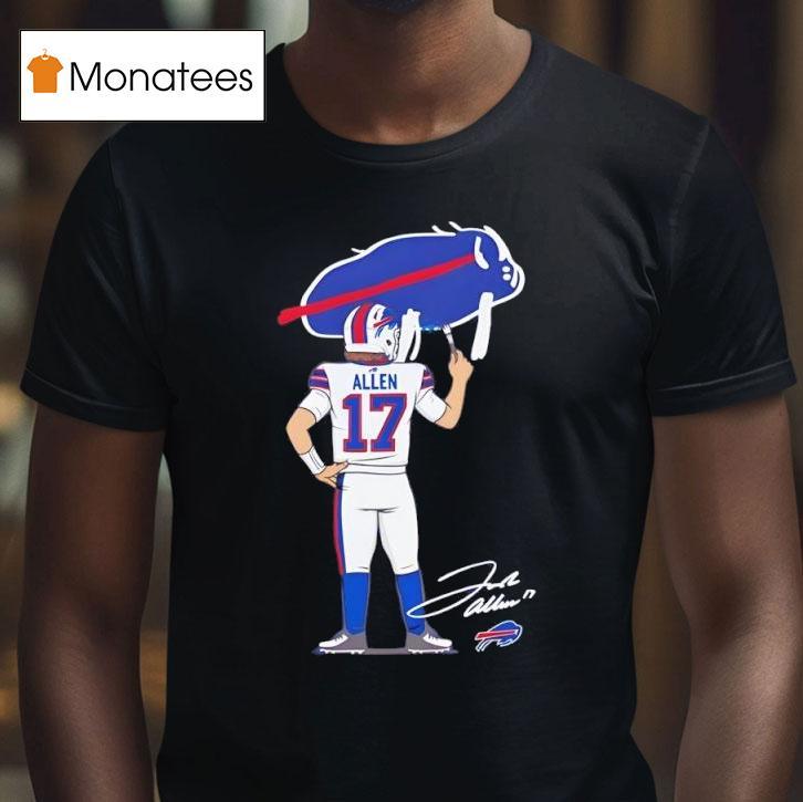 Josh Allen Buffalo Bills Football Signature T Shirt Josh Allen Buffalo Bills Football Signature T Shirt