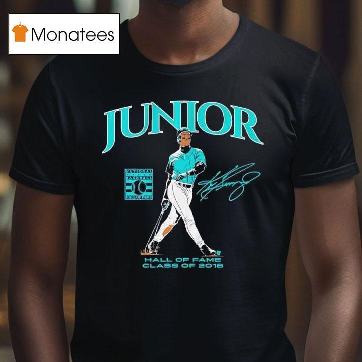 Ken Griffey Jr Junior National Baseball Hall Of Fame Class Of Signature T Shirt Ken Griffey Jr Junior National Baseball Hall Of Fame Class Of Signature T Shirt