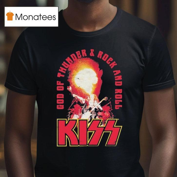 Kiss God Of Thunder Rock And Roll T Shirt Kiss God Of Thunder Rock And Roll T Shirt