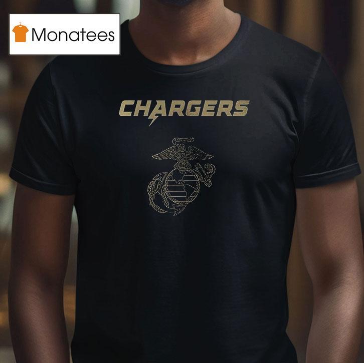 Los Angeles Chargers X United States Marine Corps First In Last Ou T Shirt Los Angeles Chargers X United States Marine Corps First In Last Ou T Shirt