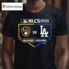 Los Angeles Dodgers Vs Milwaukee Brewers Nlcs Batter S Box Matchup T Shirt